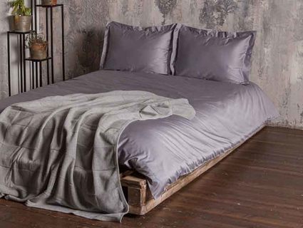 Комплект постельного белья Luxberry DAILY BEDDING стальной 190