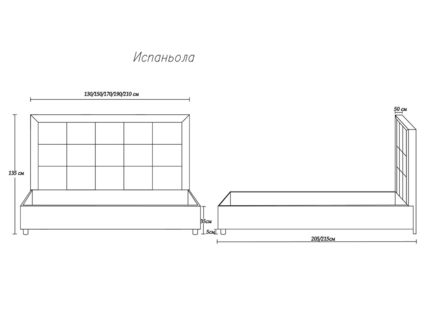 Кровать Димакс Испаньола Крем 120х190