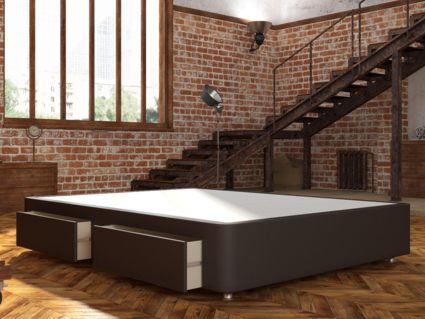 Кровать Mr.Mattress Site Box экокожа Brown 245