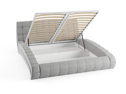 Кровать Сонум Milano Рогожка Мокко (с подъемным механизмом) 200х190