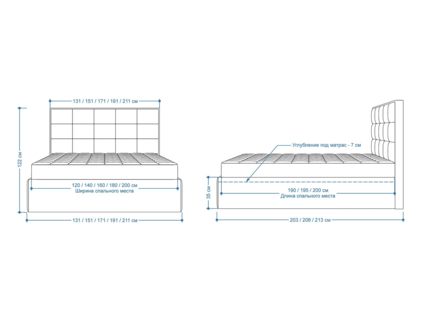 Кровать Lonax Адель велюр Dolly-3 (с подъемным механизмом) 200х190