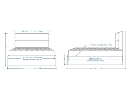 Кровать Lonax Марселла велюр Dolly-2 120х190
