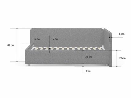 Кровать Сонум Capri Рогожка Марсала (с подъемным механизмом) 120х200
