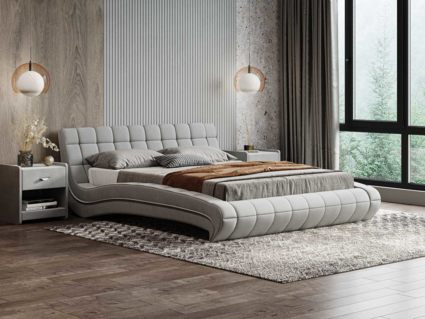 Кровать Сонум Milano Кашемир Латте (с подъемным механизмом) 200х190