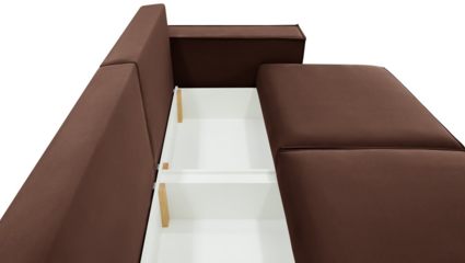 Диван Фиеста Мебель Софт 2 велюр Velutto 29 коричневый