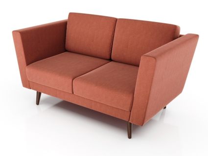 Диван Арско Гуннар двухместный коралловый Длина 161 см