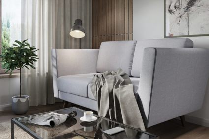 Диван Арско Гуннар двухместный светло-серый Длина 161 см