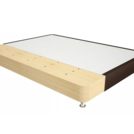 Кровать Mr.Mattress Fine Box экокожа Brown 90х190