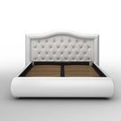 Кровать Sleeptek Premier 6 Экокожа White (с подъемным механизмом) 160х200